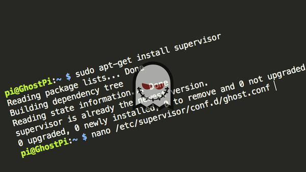 Run Ghost as a service using Supervisor